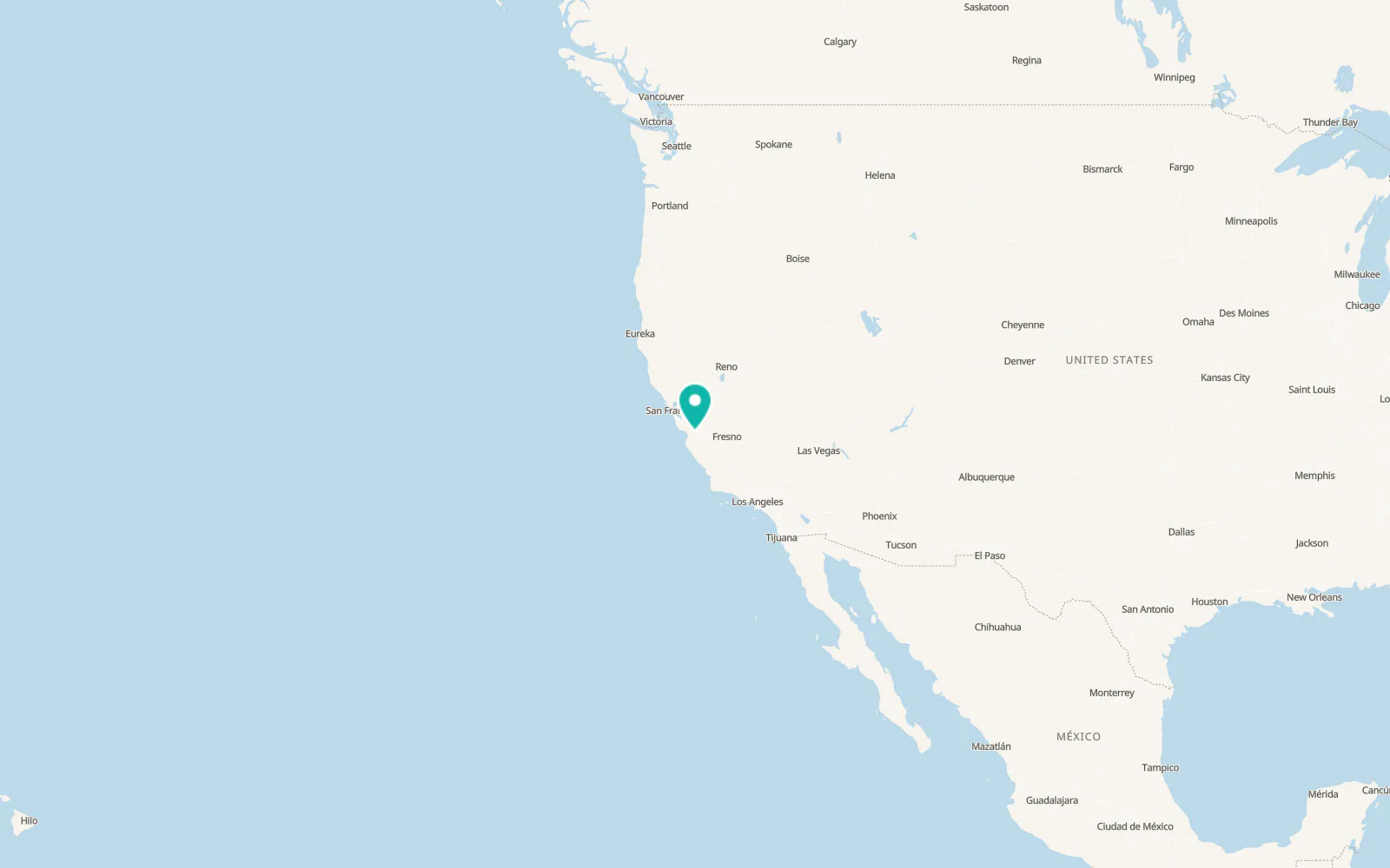 Map of Hollister