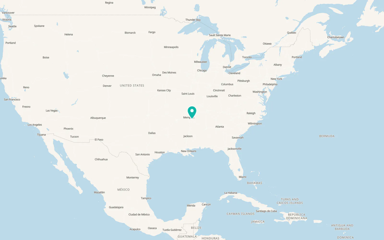 Map of Holly Springs