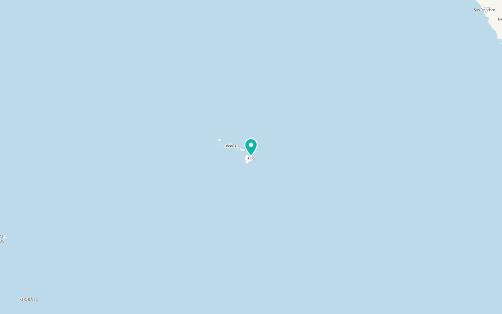 Map of Honomu