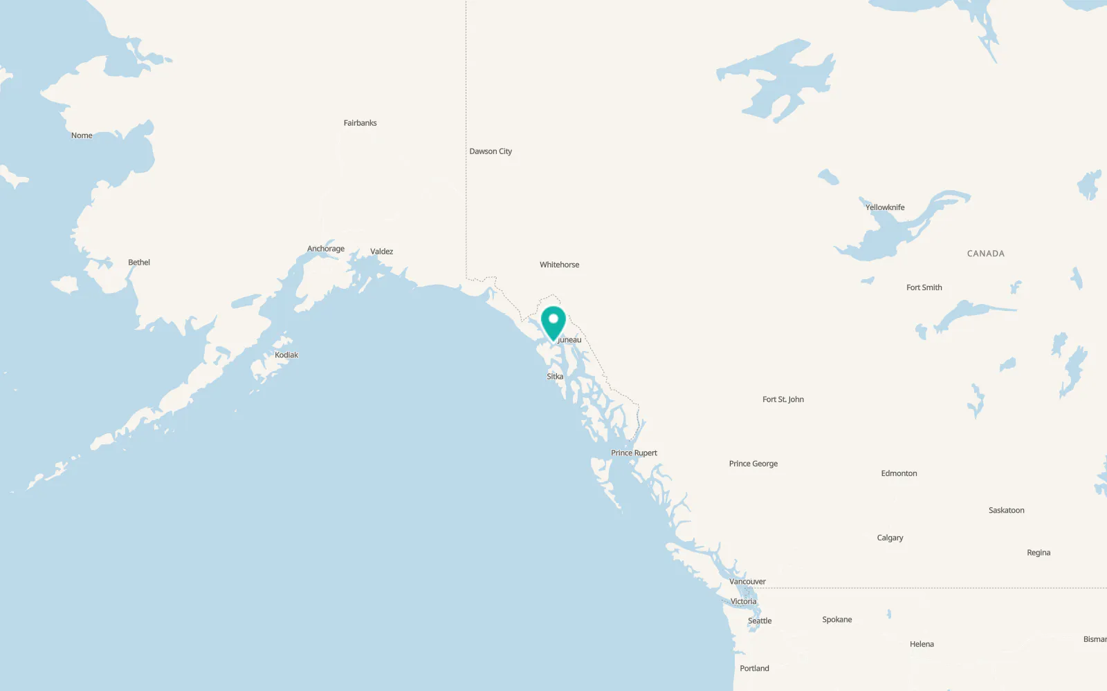 Map of Hoonah