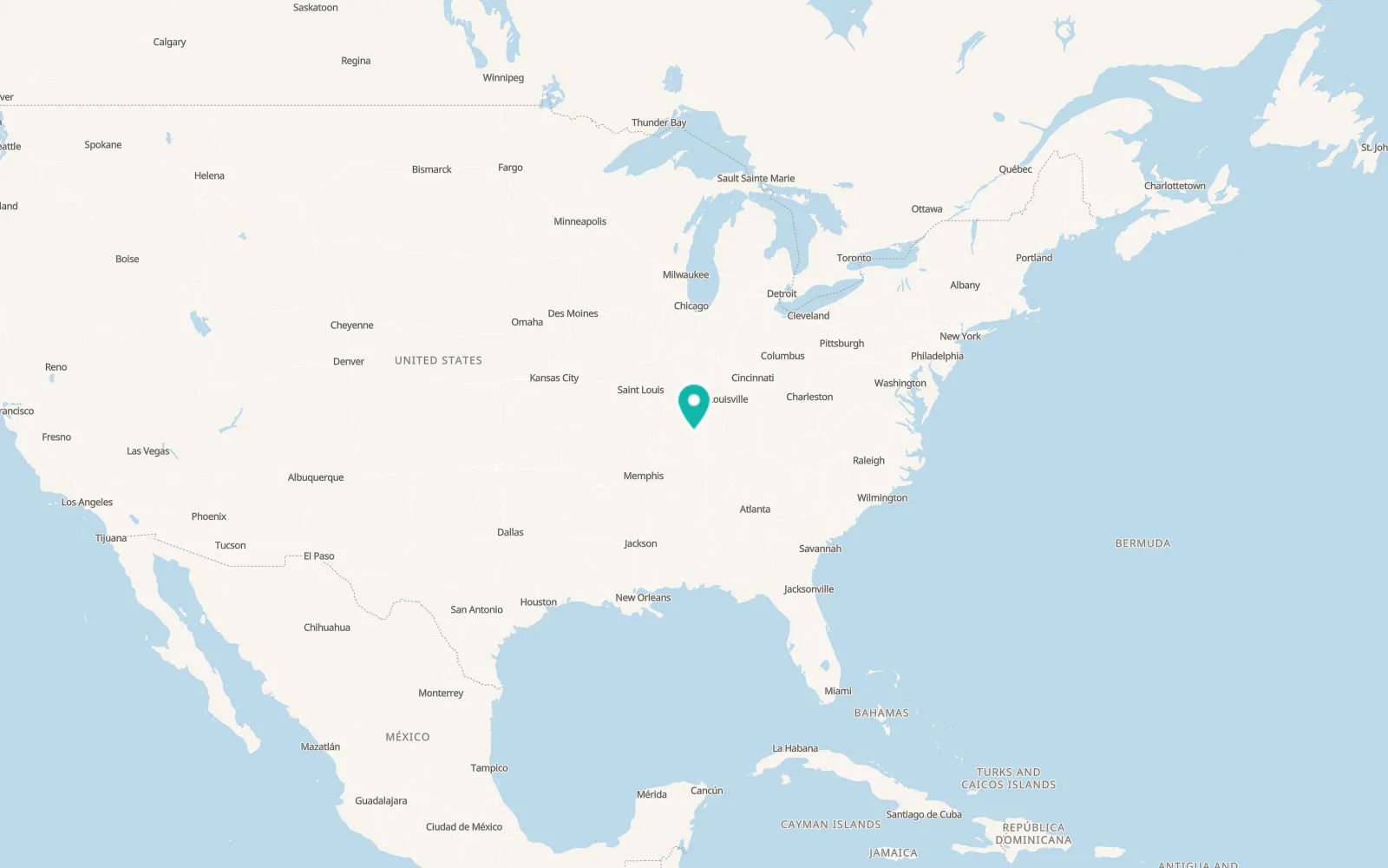 Map of Hopkinsville