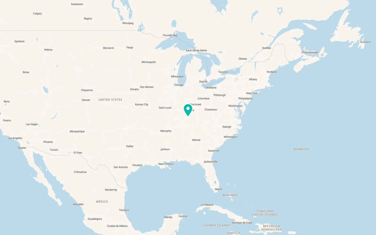 Map of Horse Cave