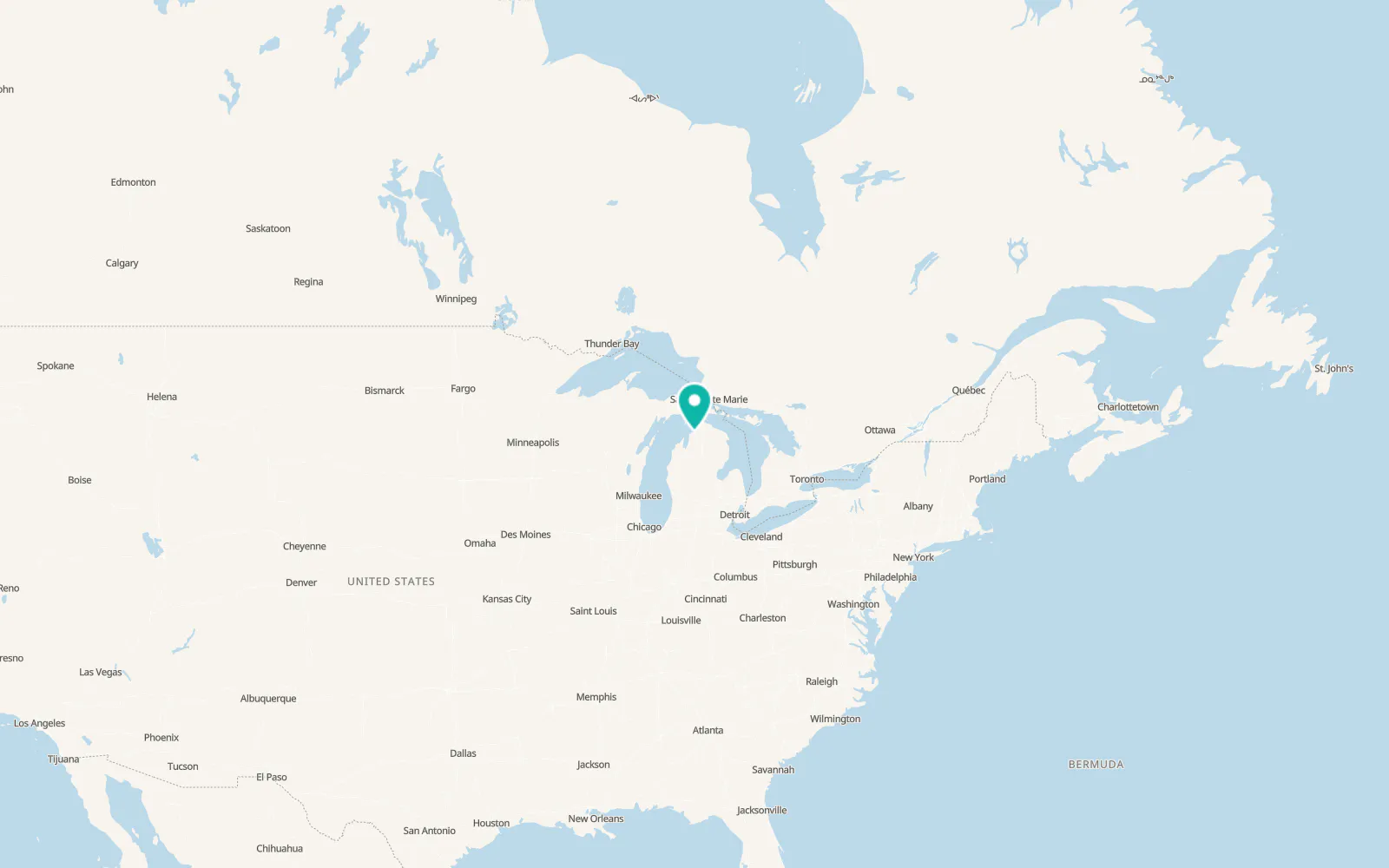 Map of Horton Bay