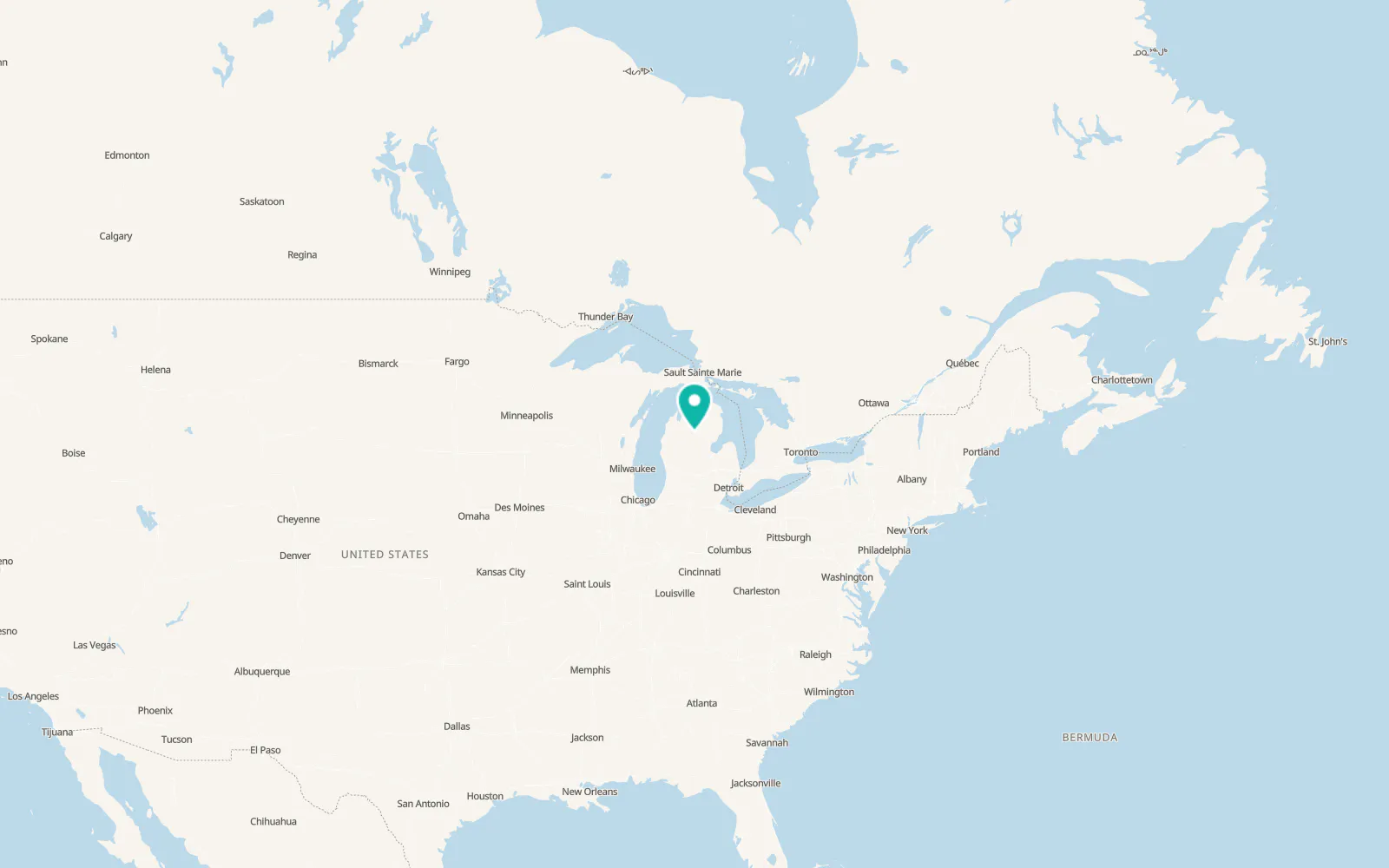 Map of Houghton Lake