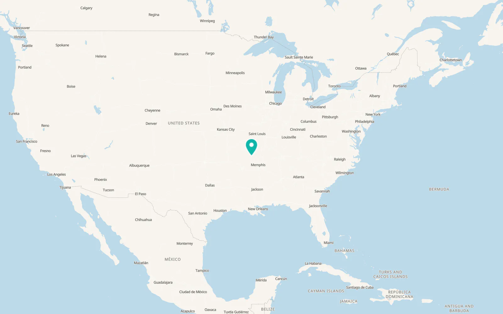 Map of Hoxie