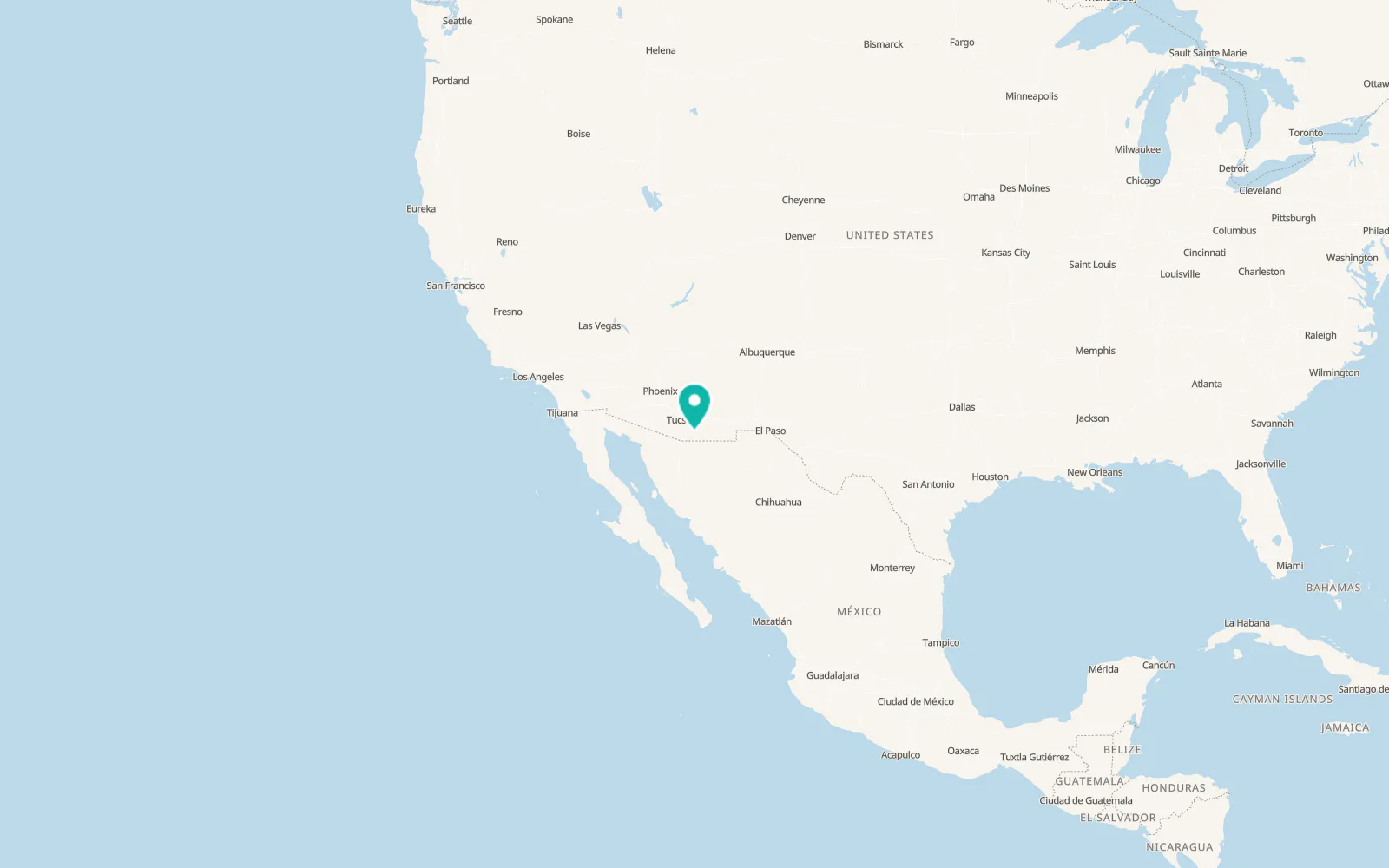 Map of Huachuca City