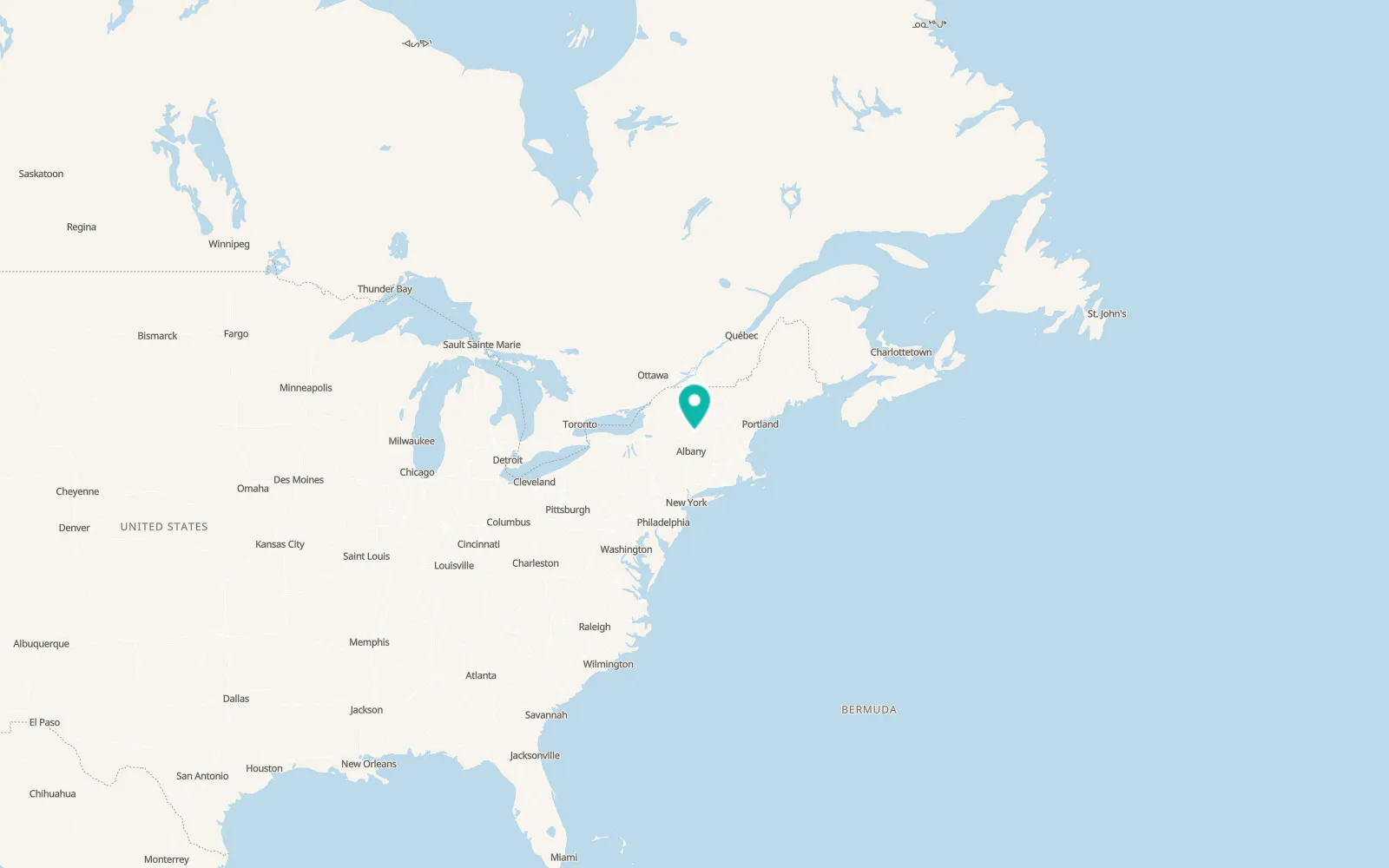 Map of Hudson Falls