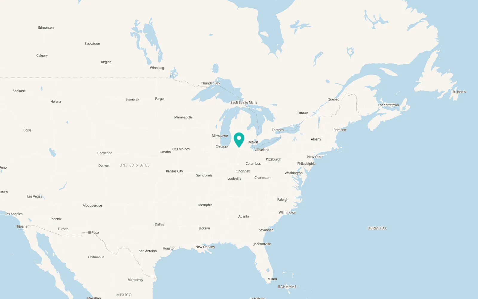 Map of Hudson