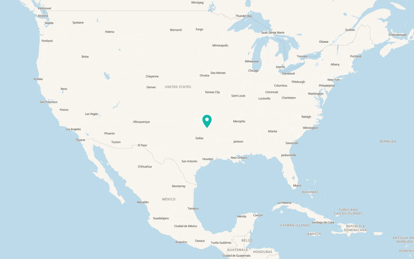 Map of Hugo