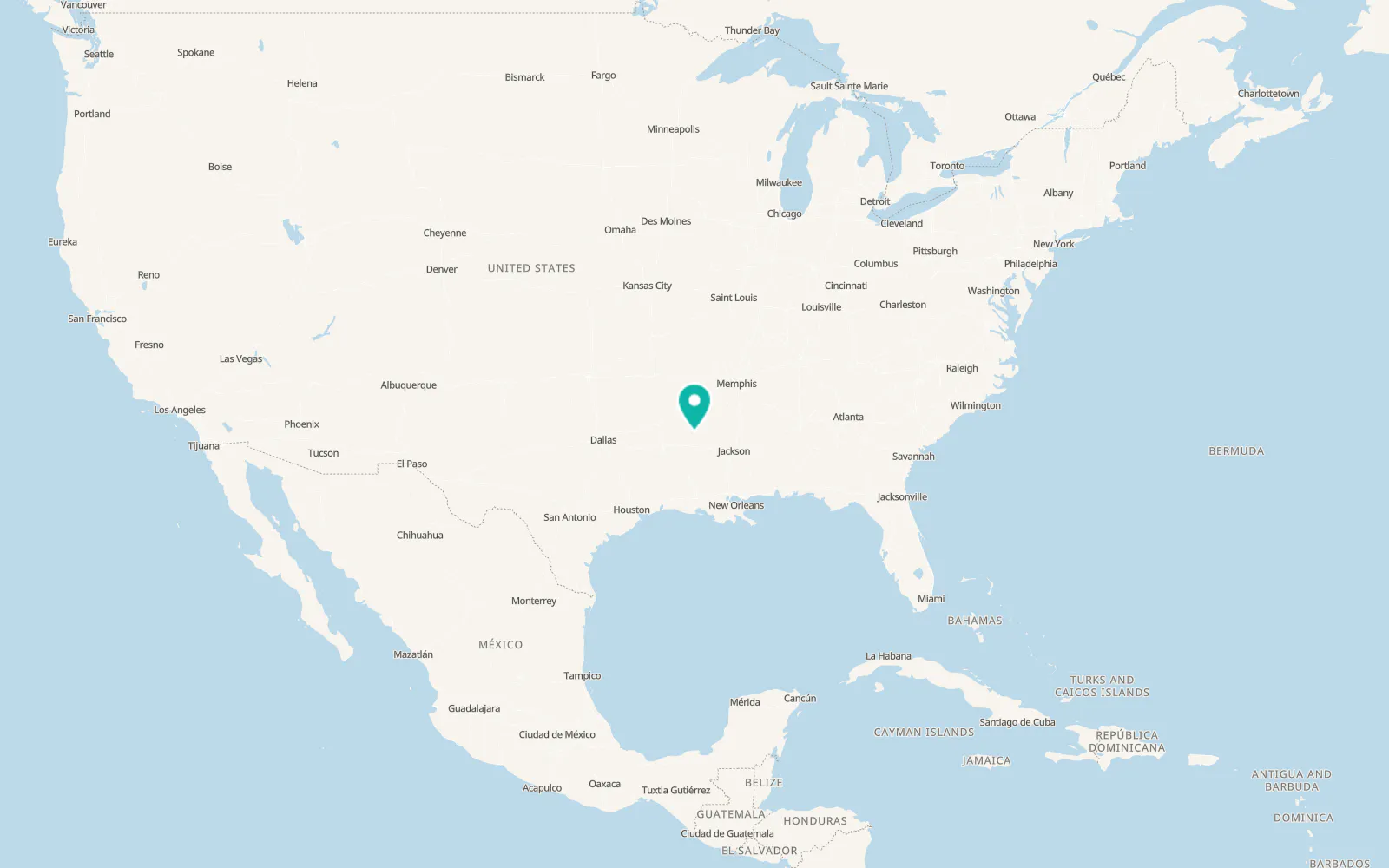 Map of Huttig