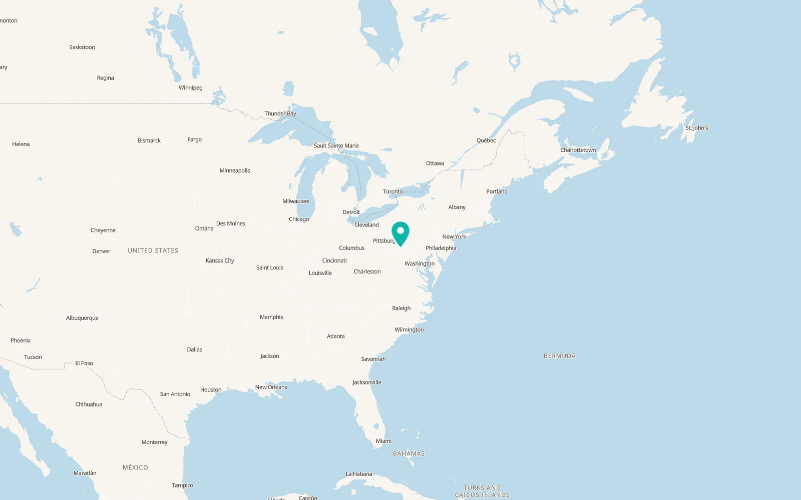 Map of Hyndman