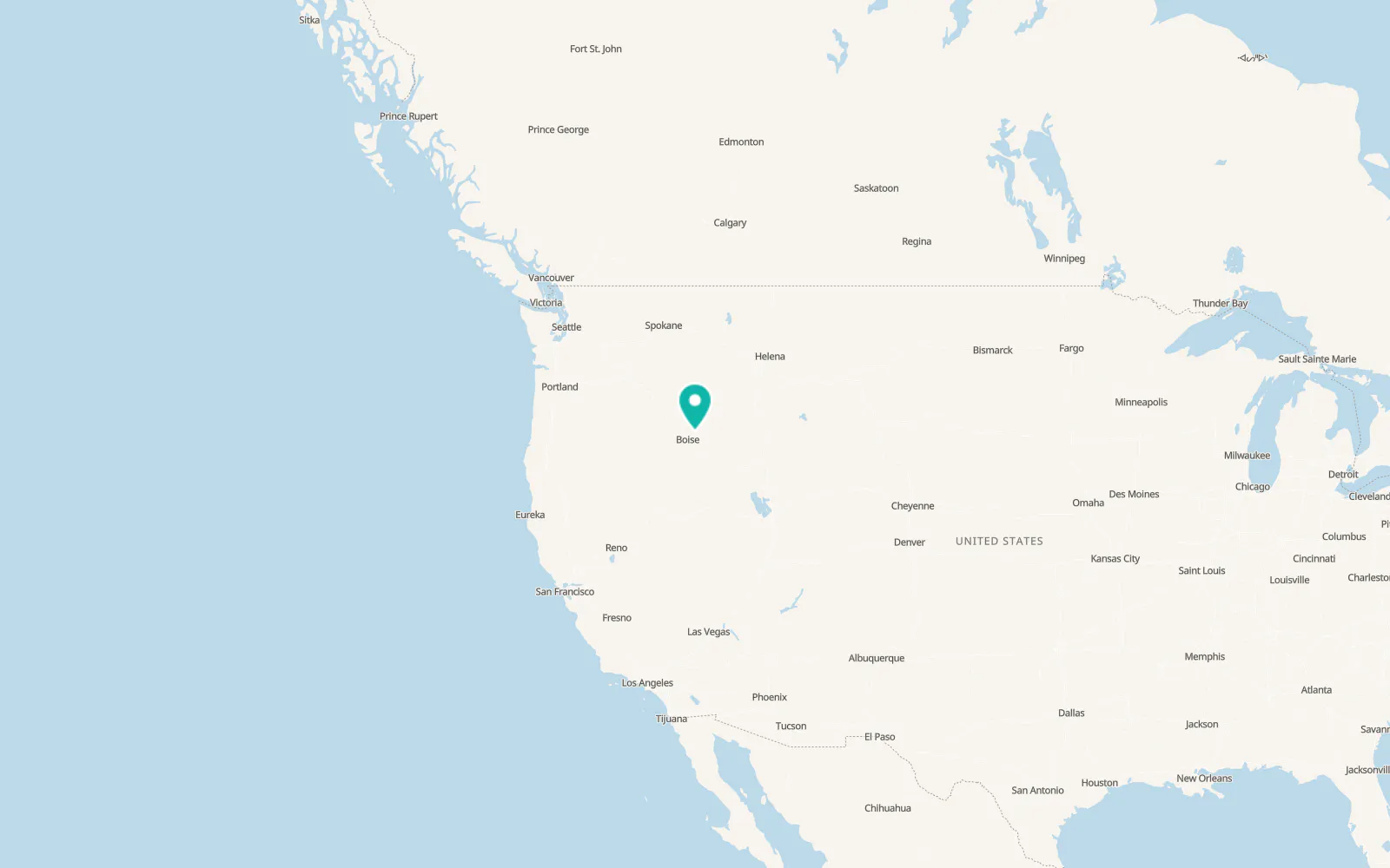 Map of Idaho City