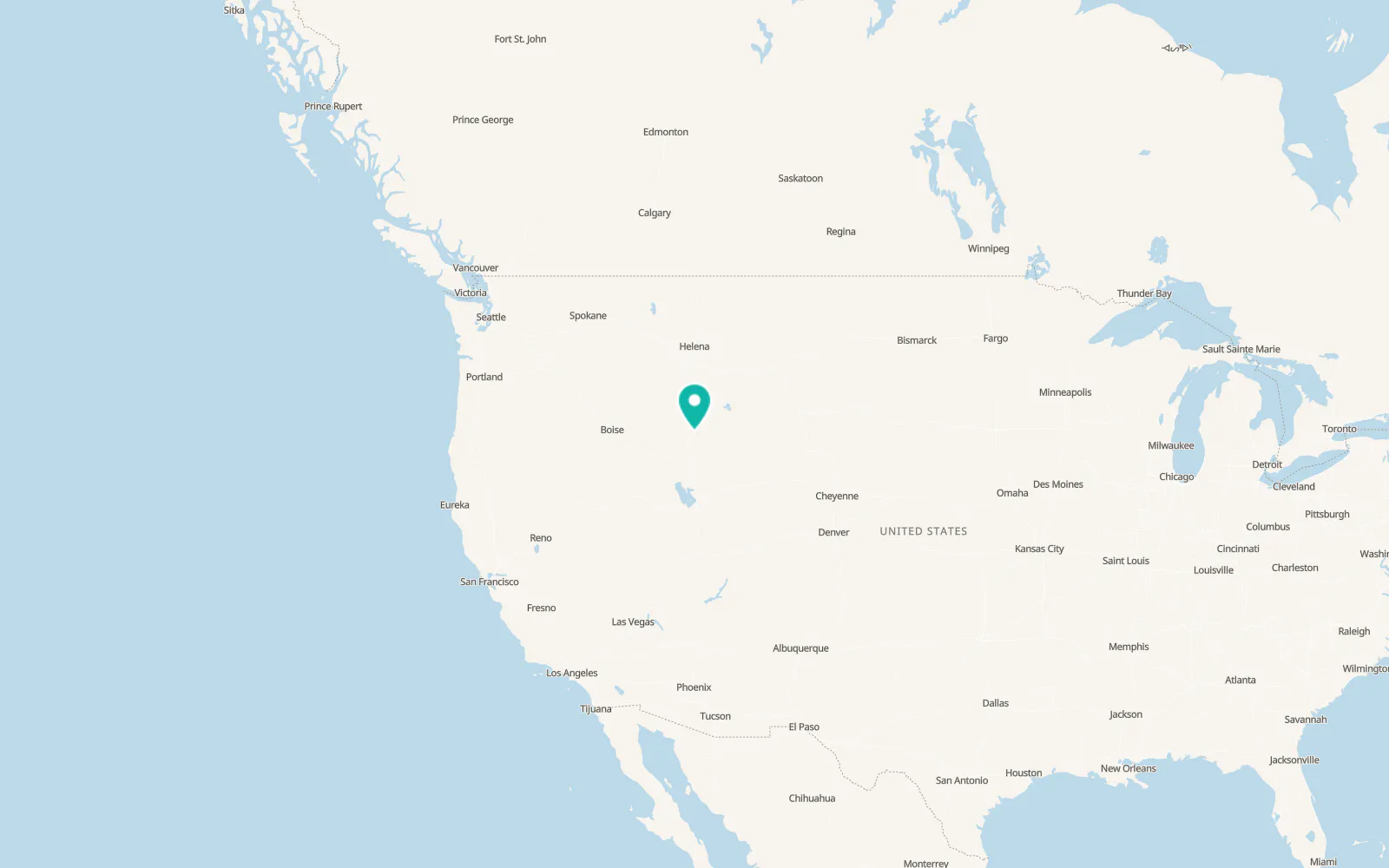 Map of Idaho Falls