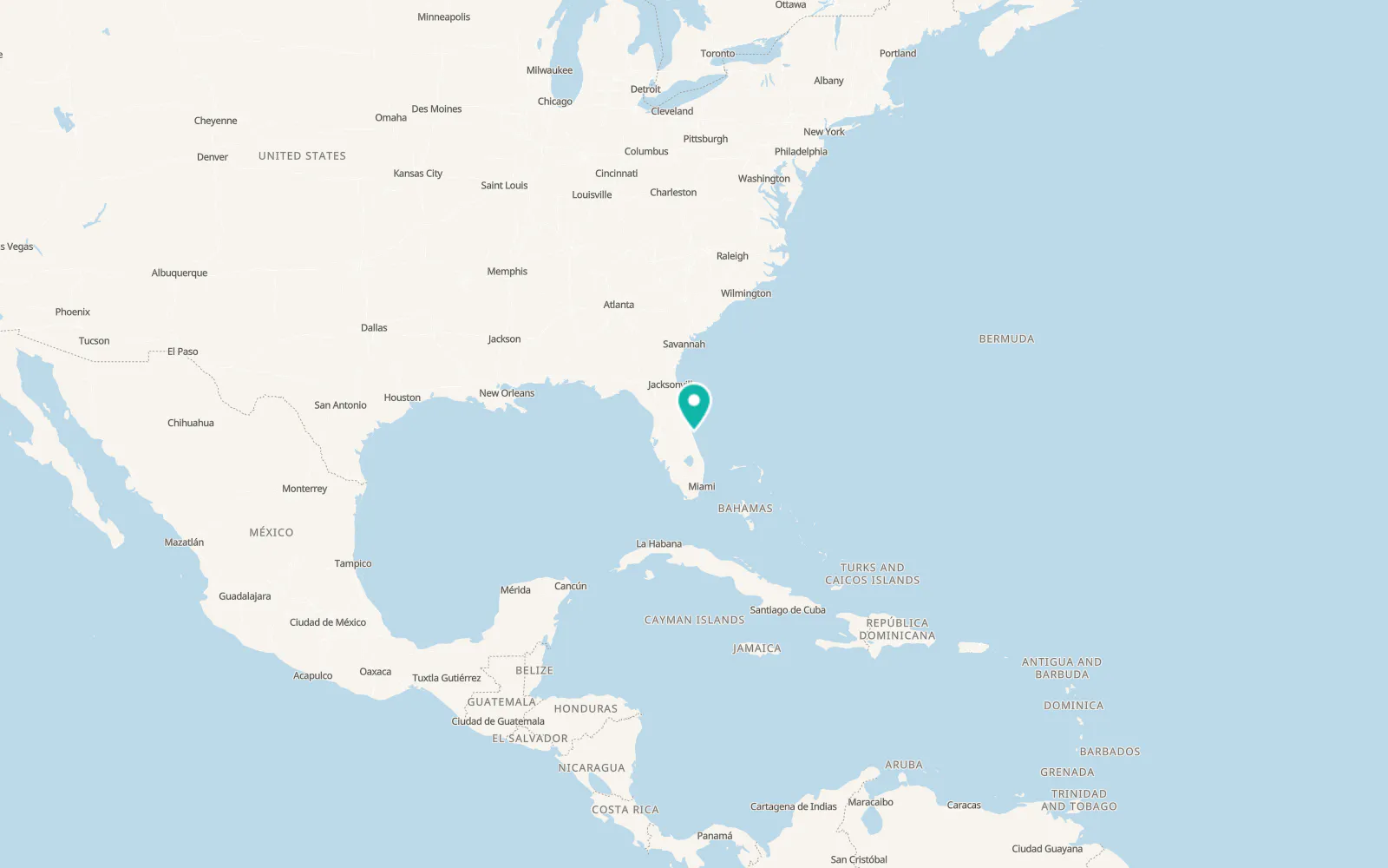 Map of Indian Harbour Beach