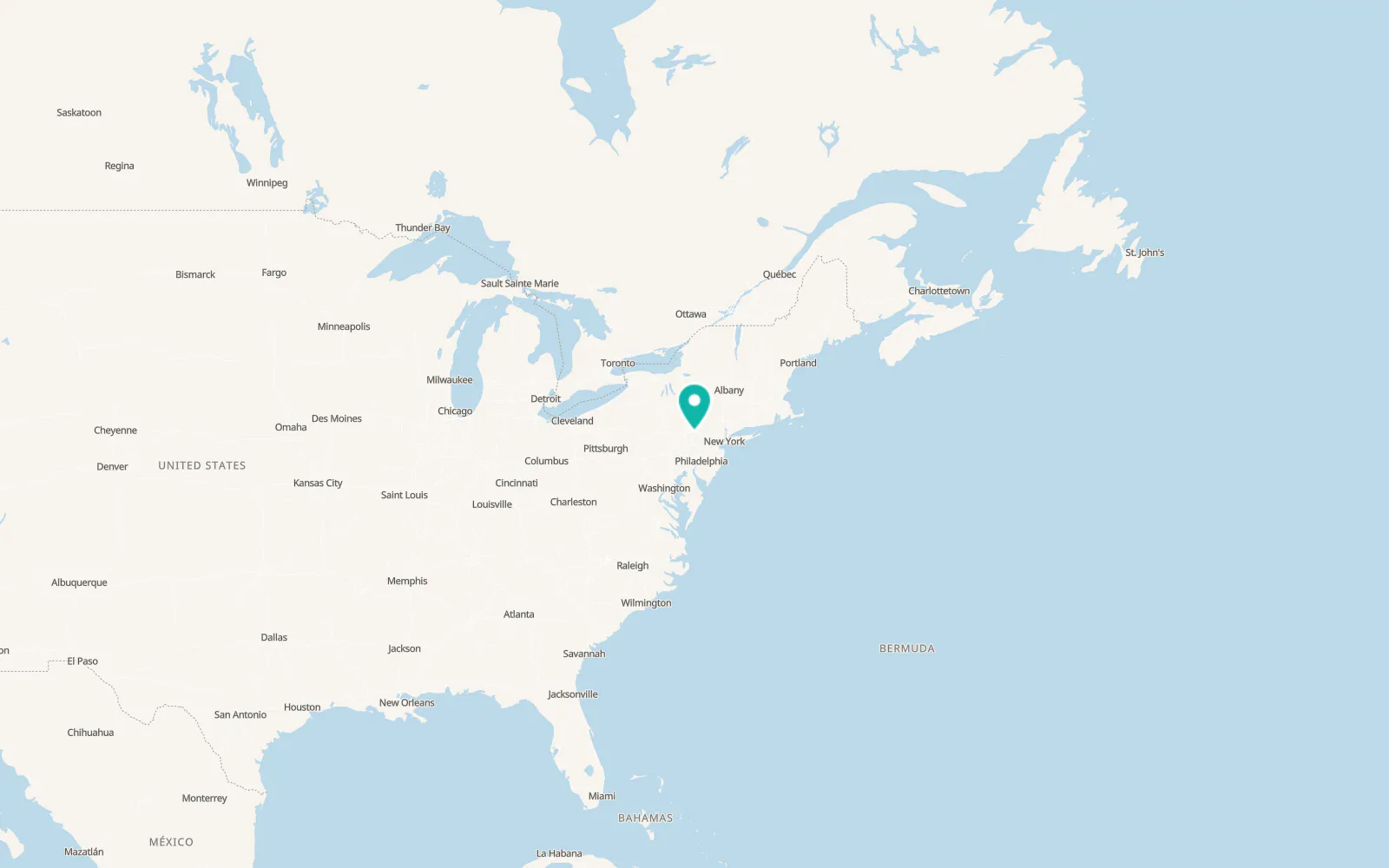 Map of Indian Mountain Lake