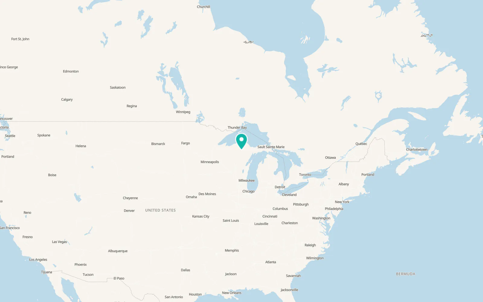 Map of Iron River