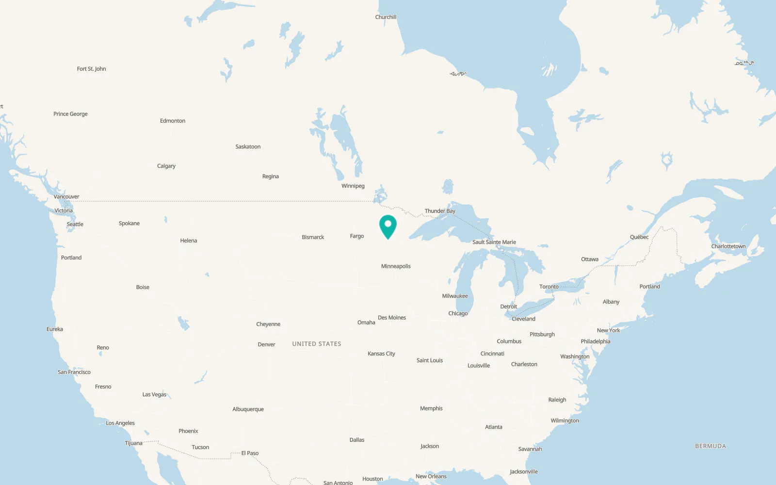 Map of Ironton