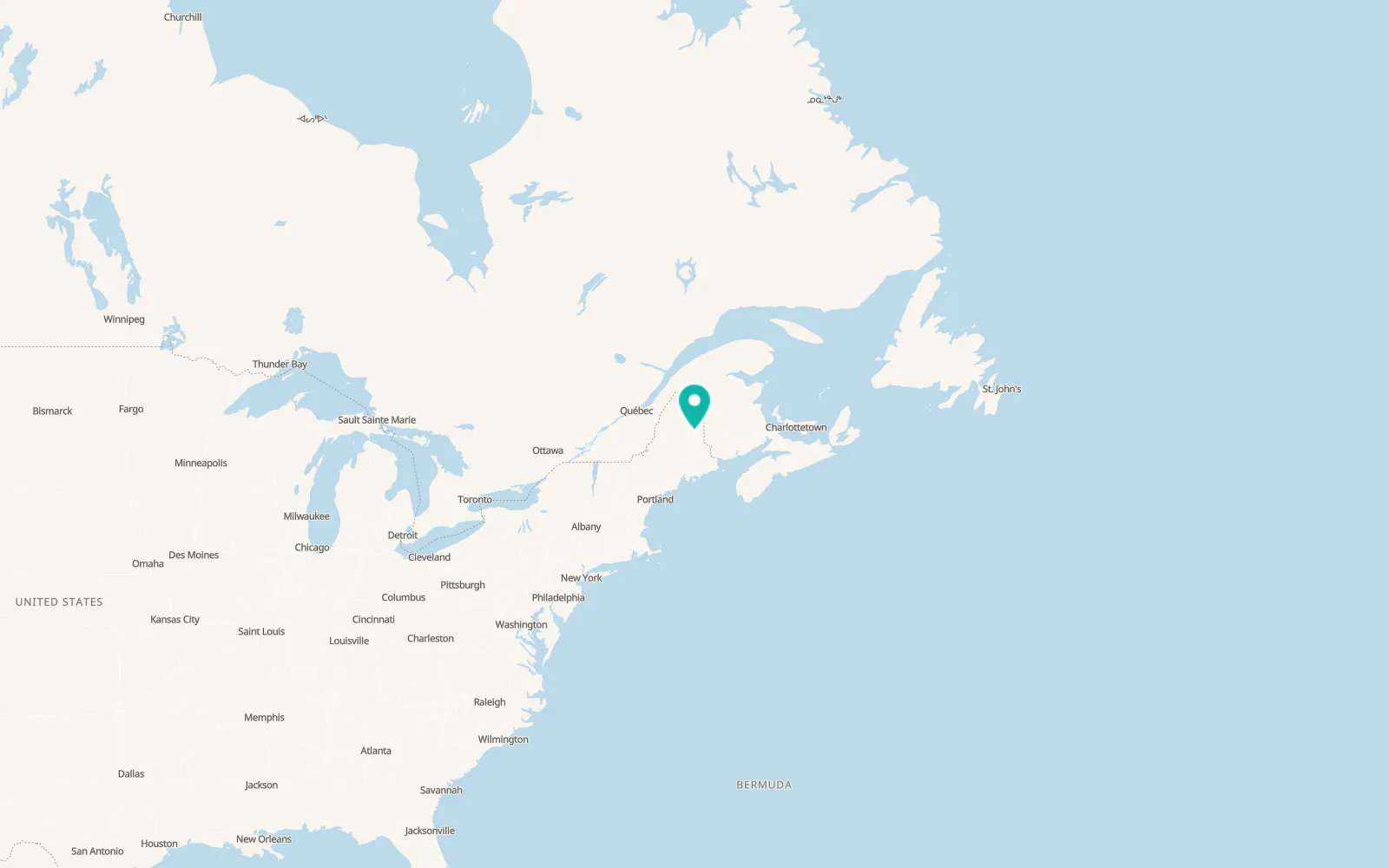 Map of Island Falls