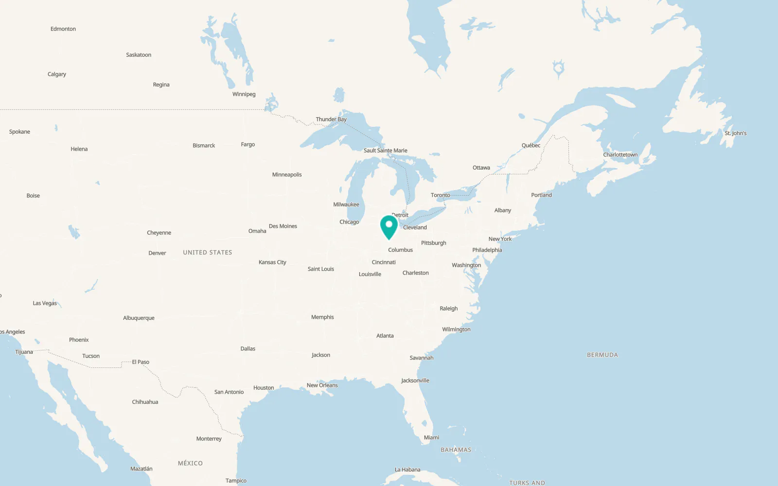 Map of Jackson Center