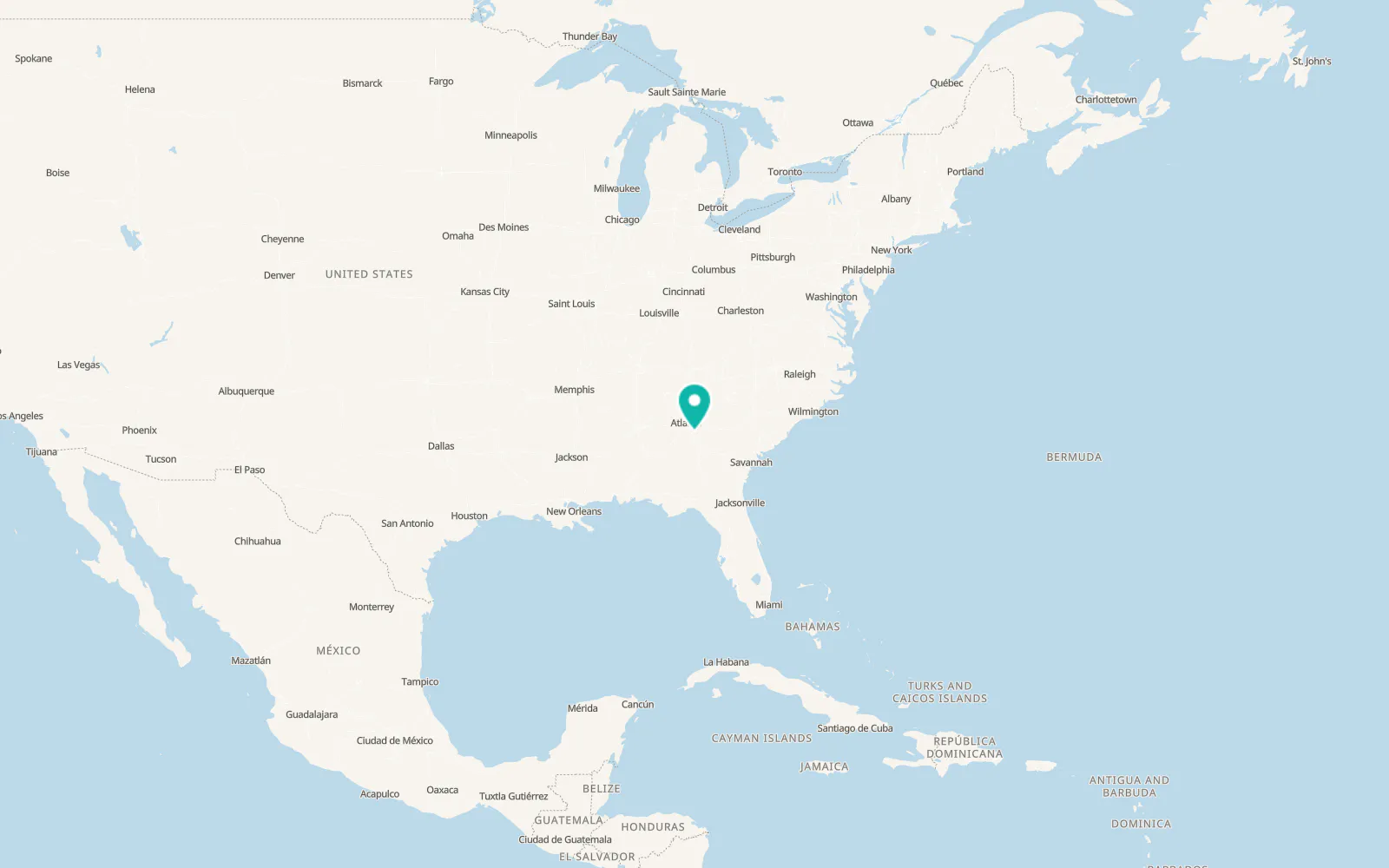Map of Jackson