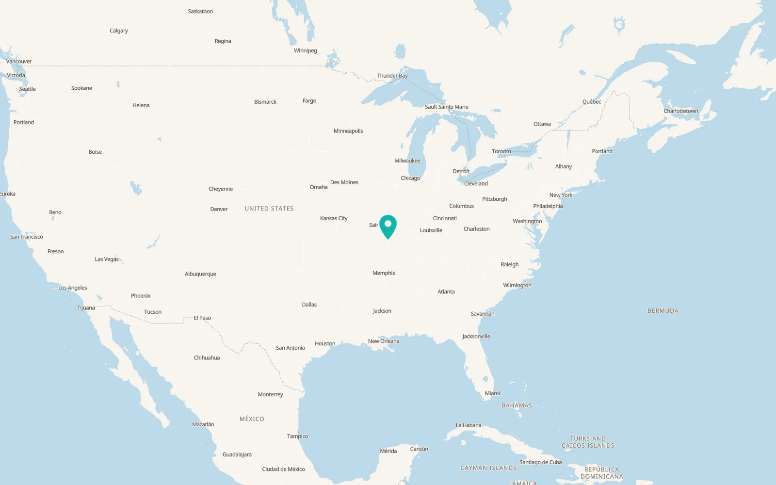 Map of Jackson