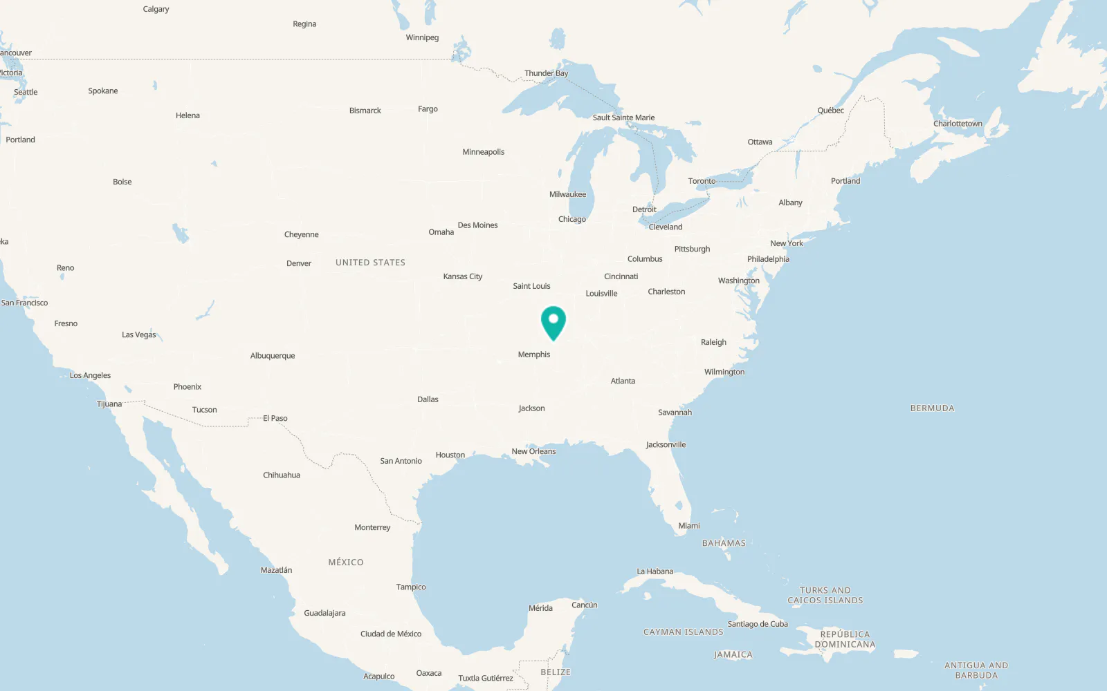 Map of Jackson