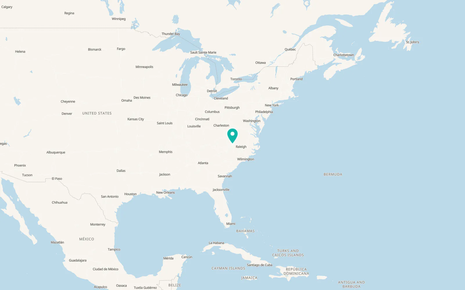 Map of Jamestown