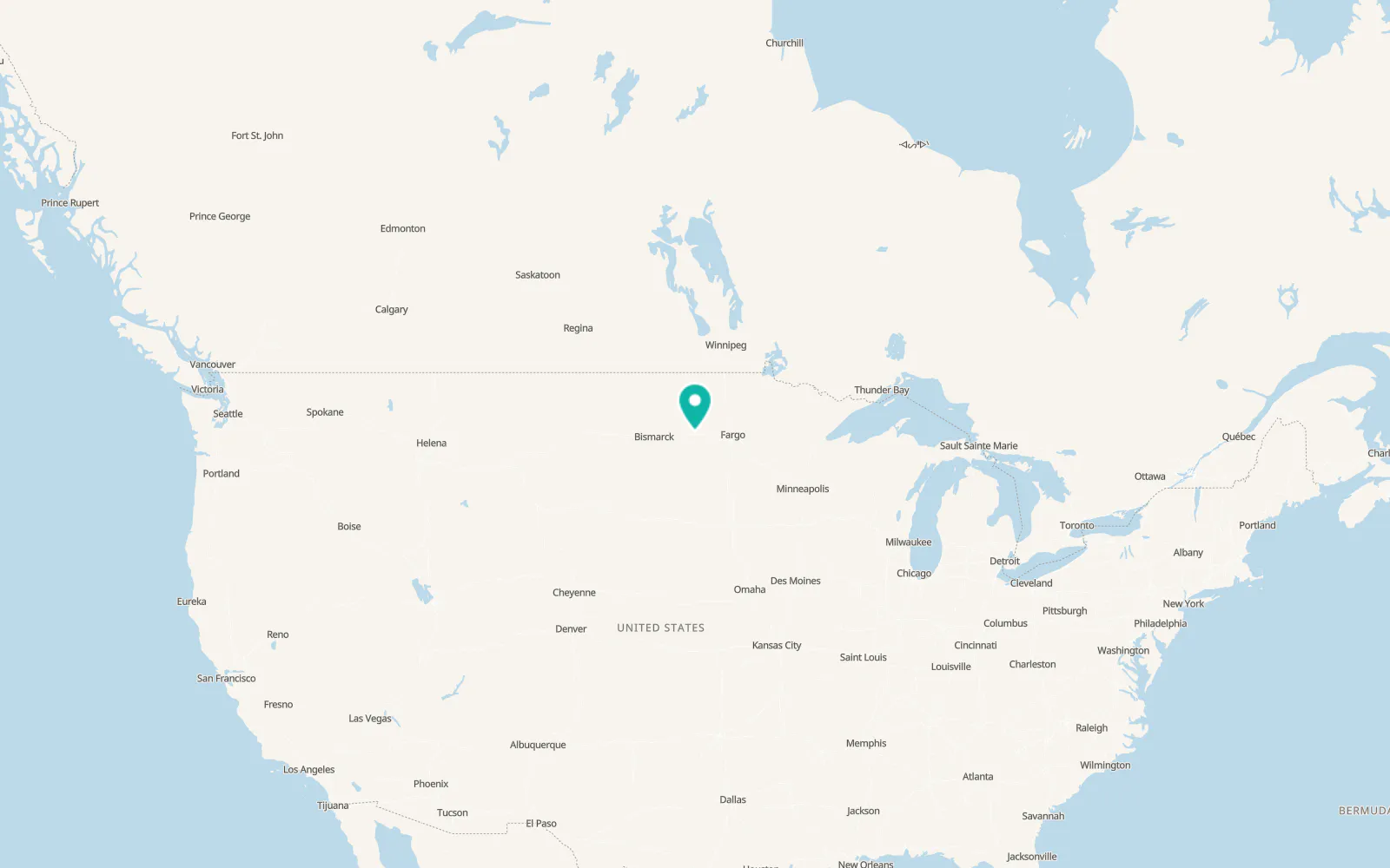 Map of Jamestown
