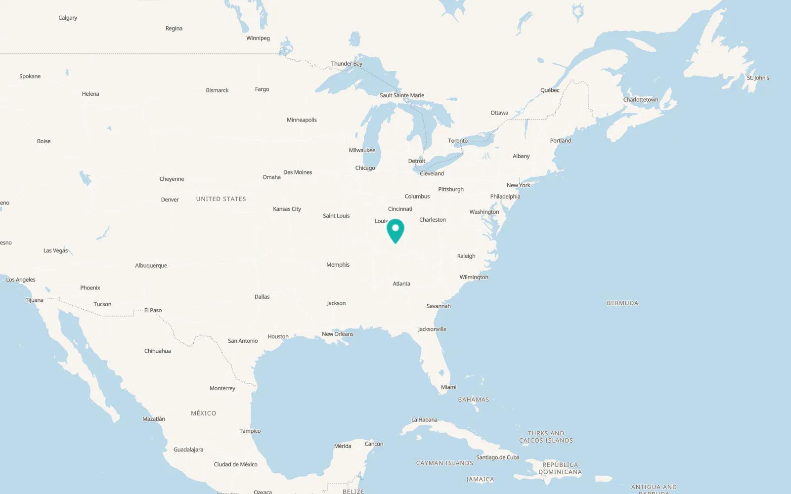 Map of Jamestown