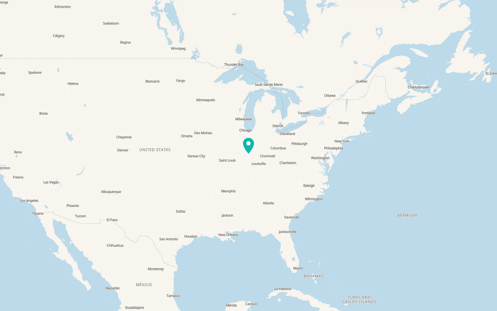 Map of Jasonville