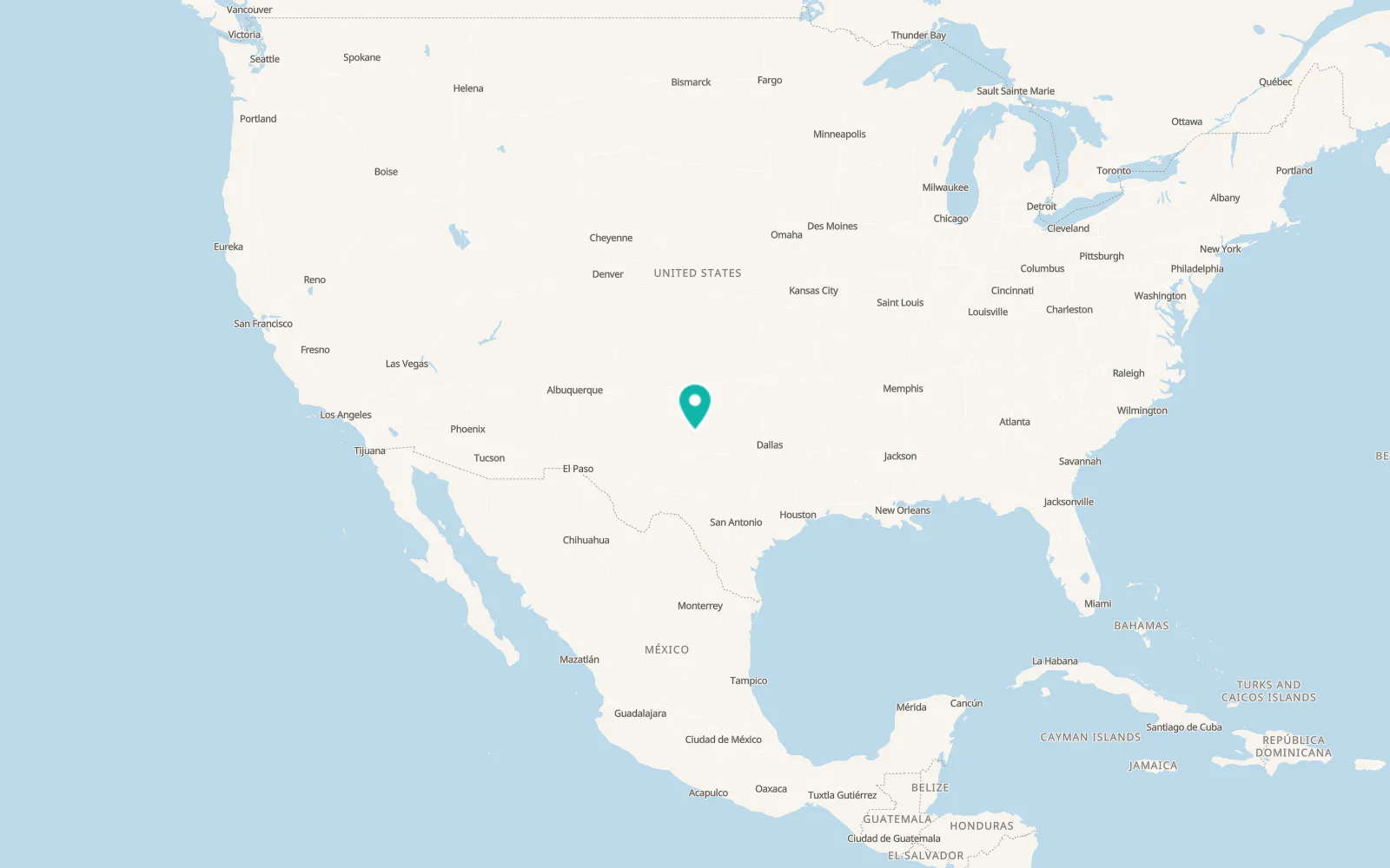 Map of Jayton