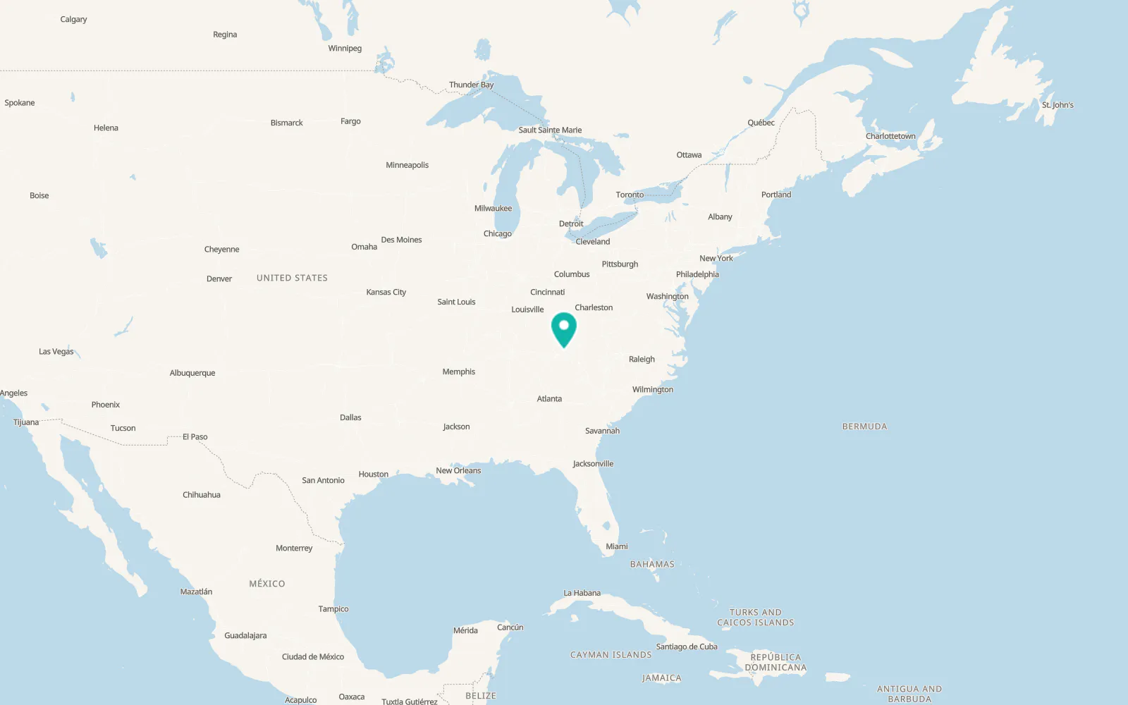 Map of Jefferson City