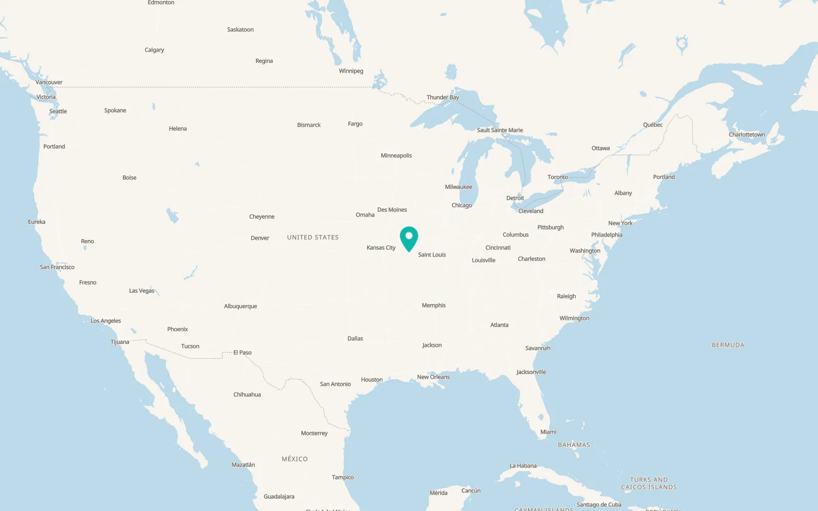 Map of Jefferson City