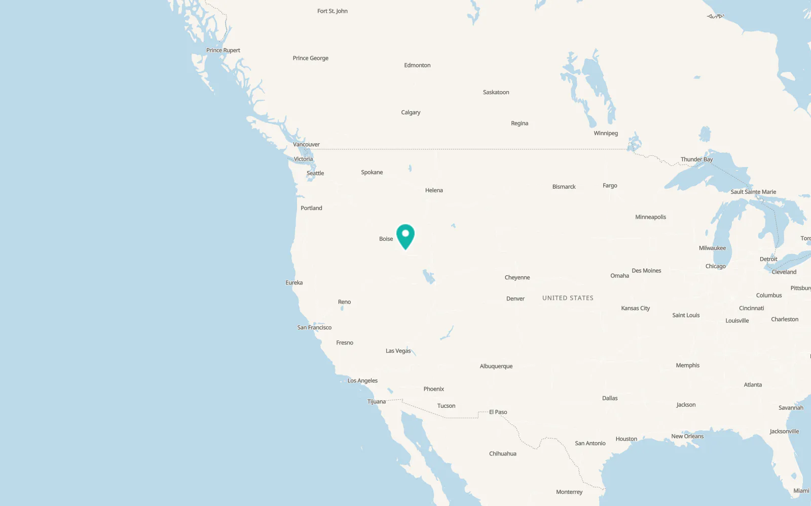 Map of Jerome