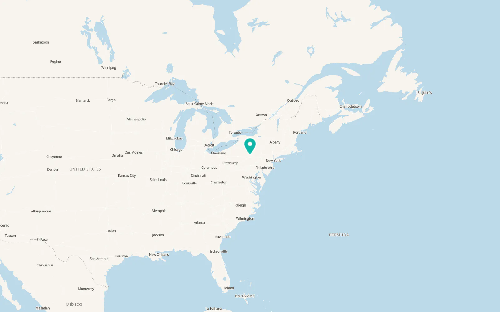 Map of Jersey Shore