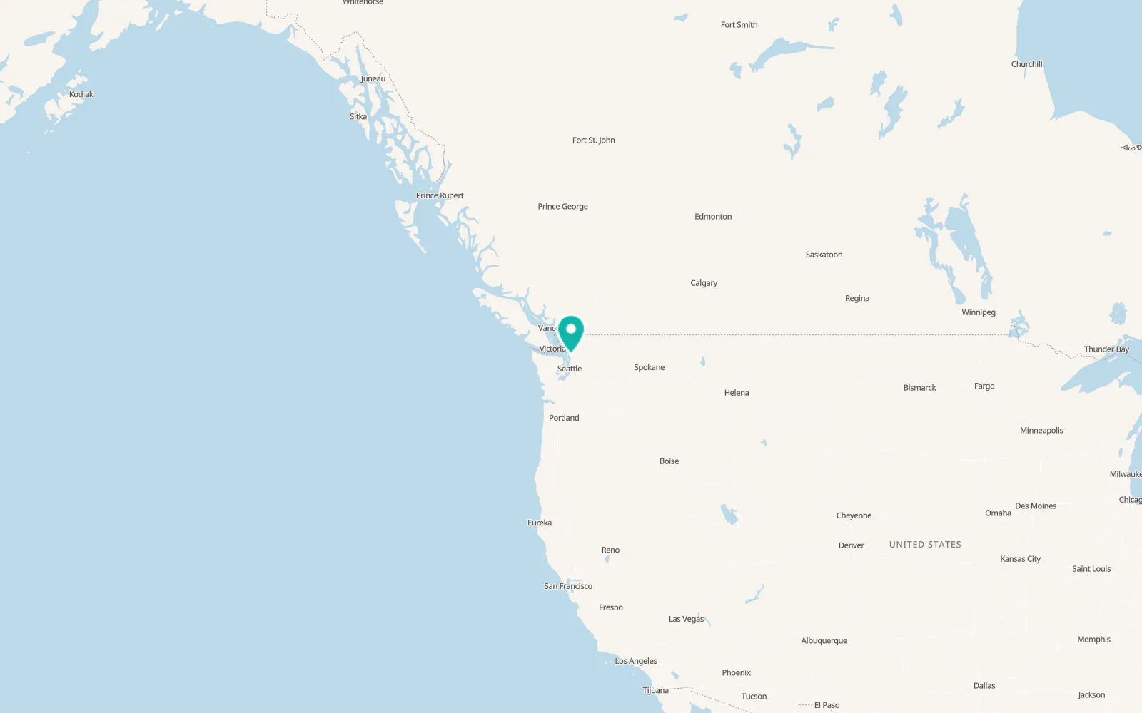 Map of John Sam Lake