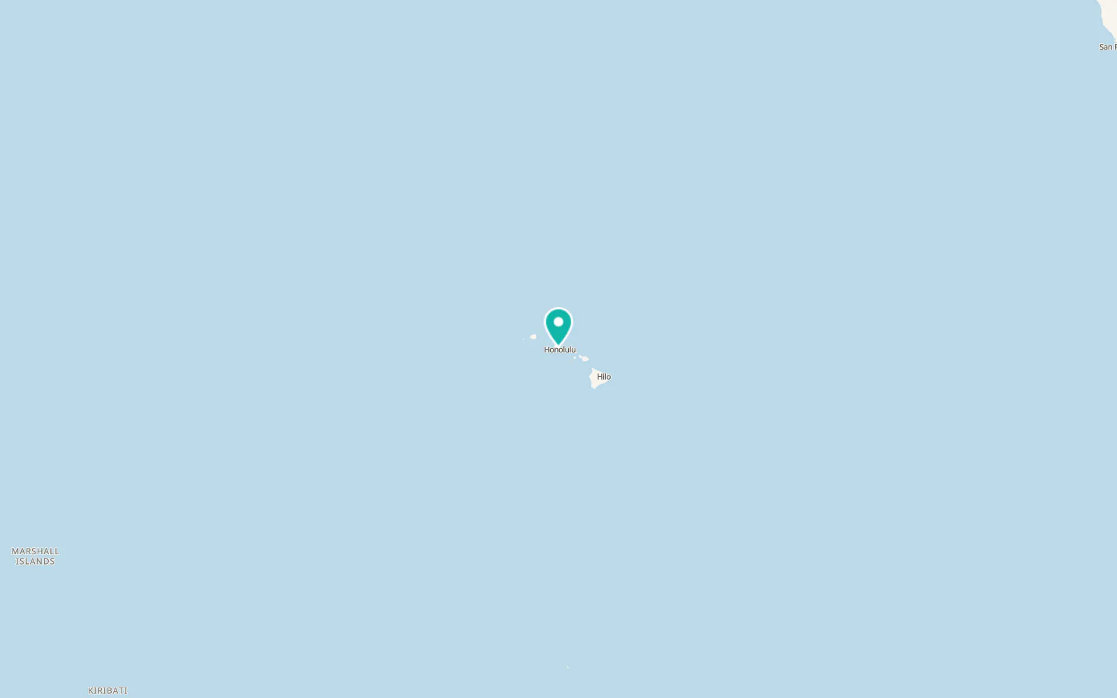 Map of Joint Base Pearl Harbor Hickam