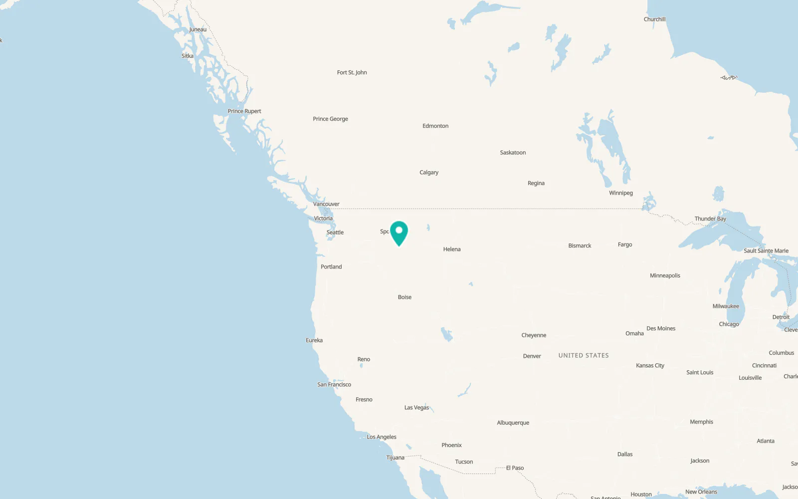 Map of Juliaetta