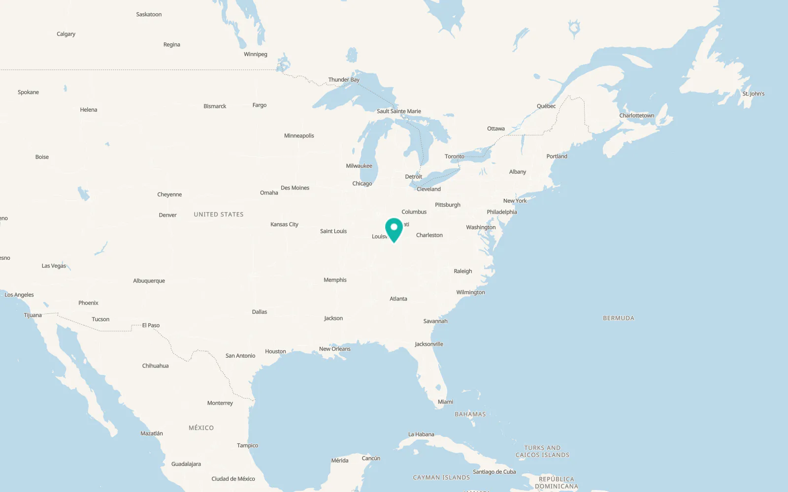 Map of Junction City