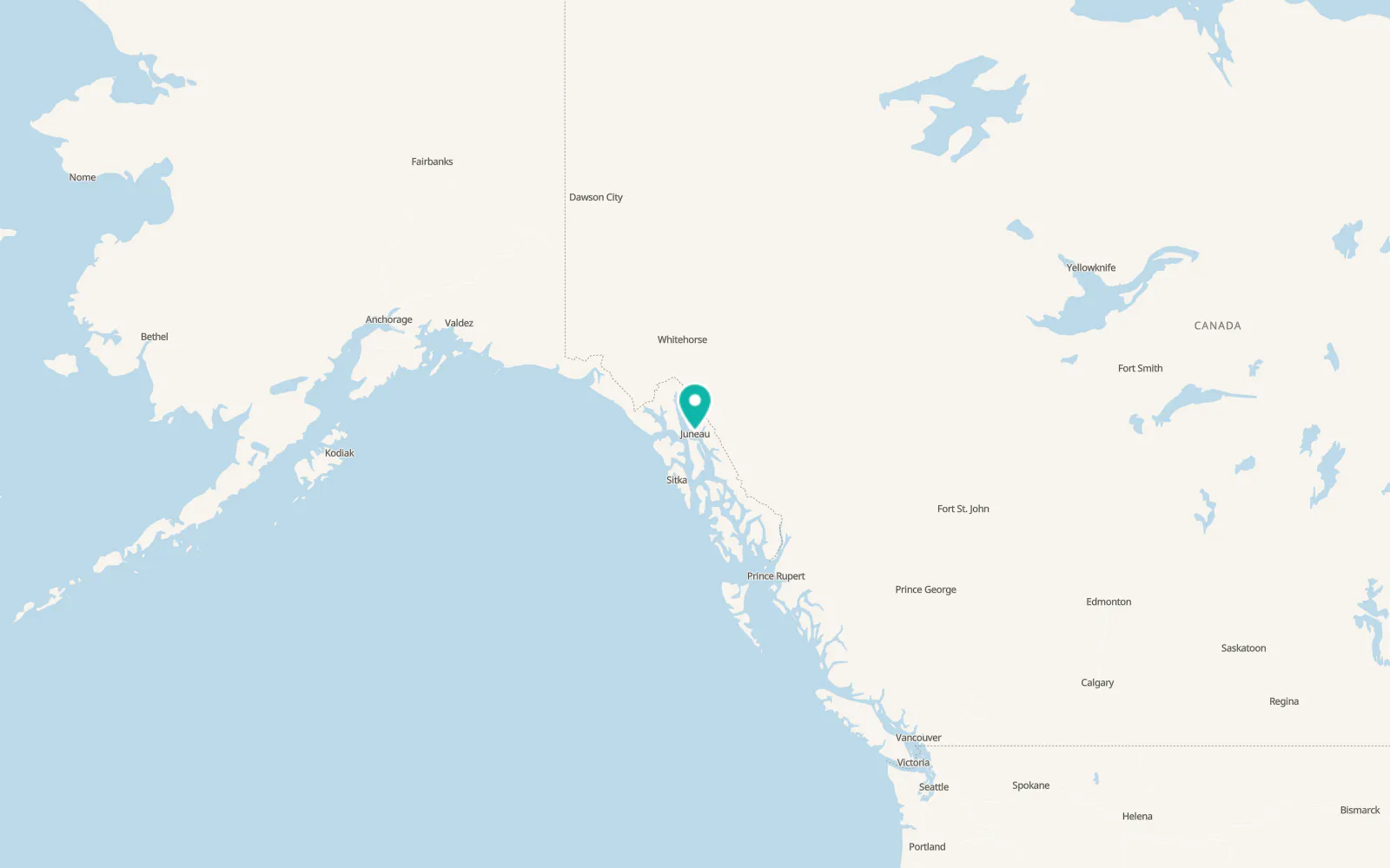 Map of Juneau