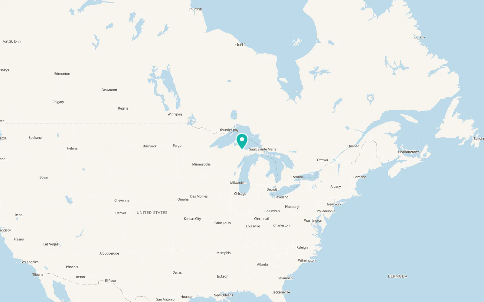 Map of K. I. Sawyer Air Force Base