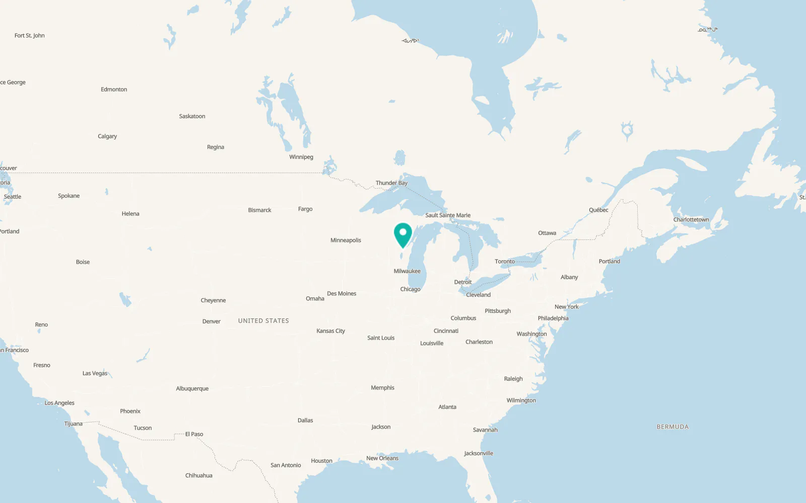Map of Kaukauna