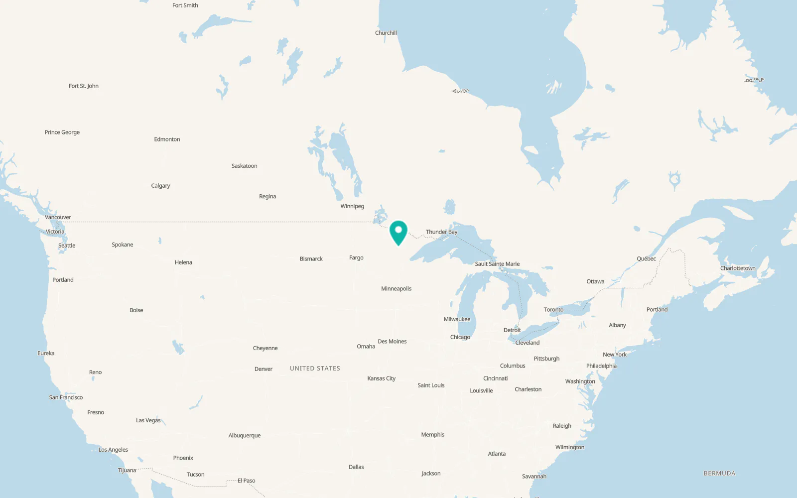 Map of Keewatin