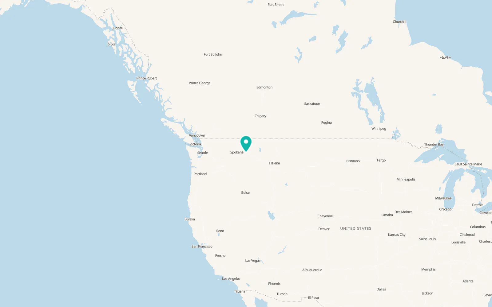 Map of Kellogg