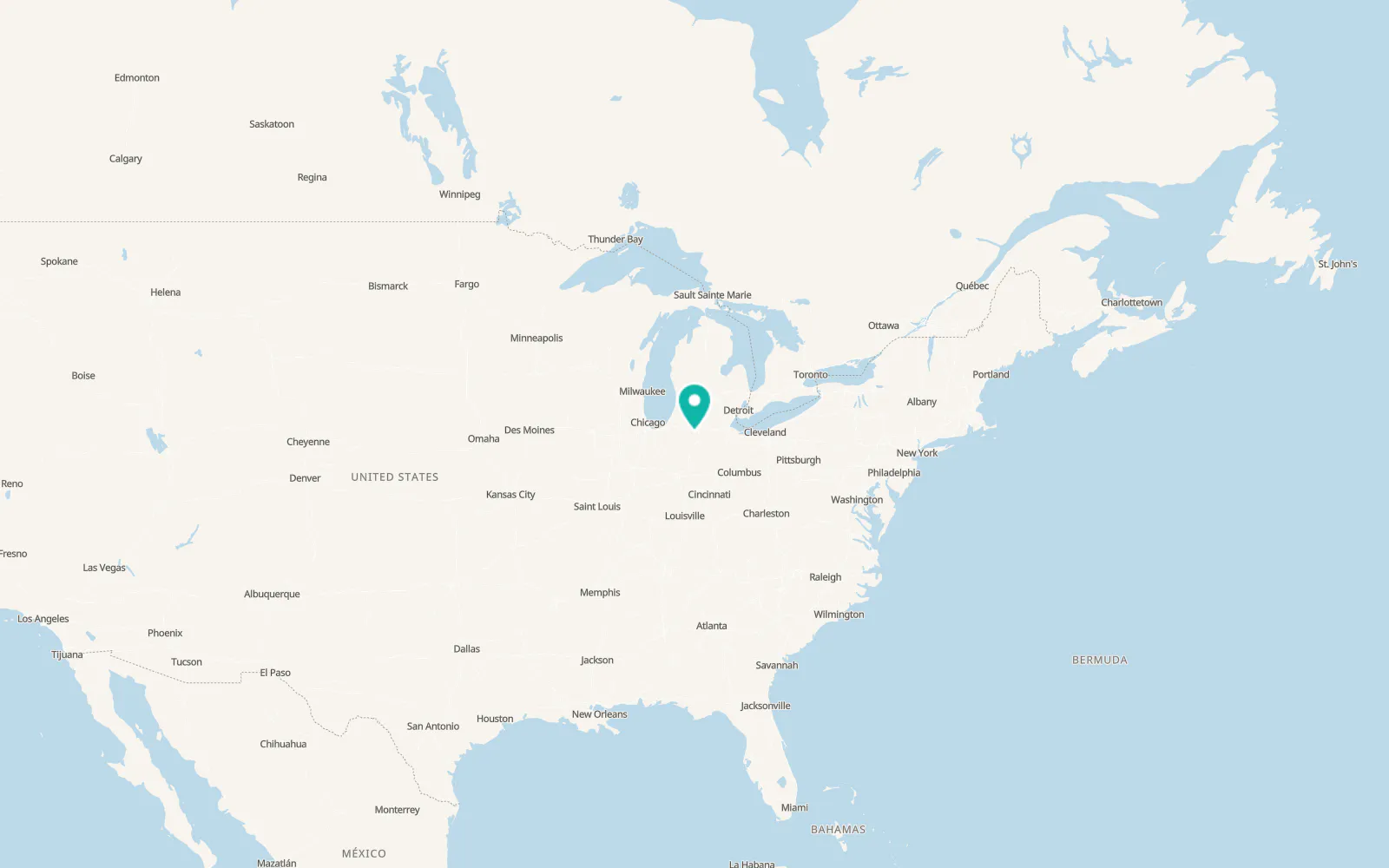 Map of Kendallville