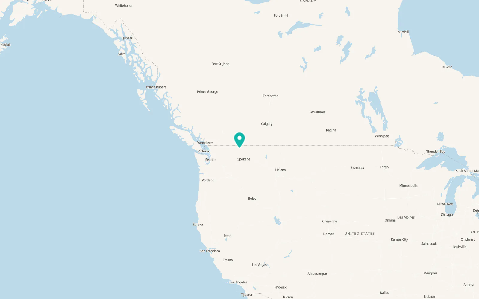 Map of Kettle Falls