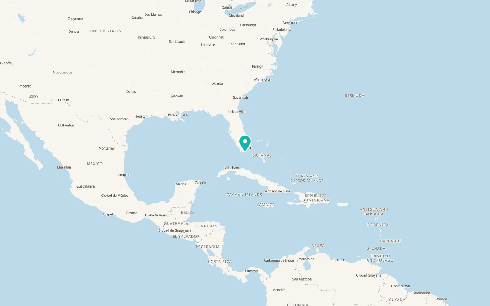 Map of Key Largo