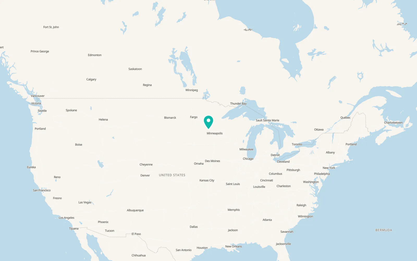 Map of Kimball