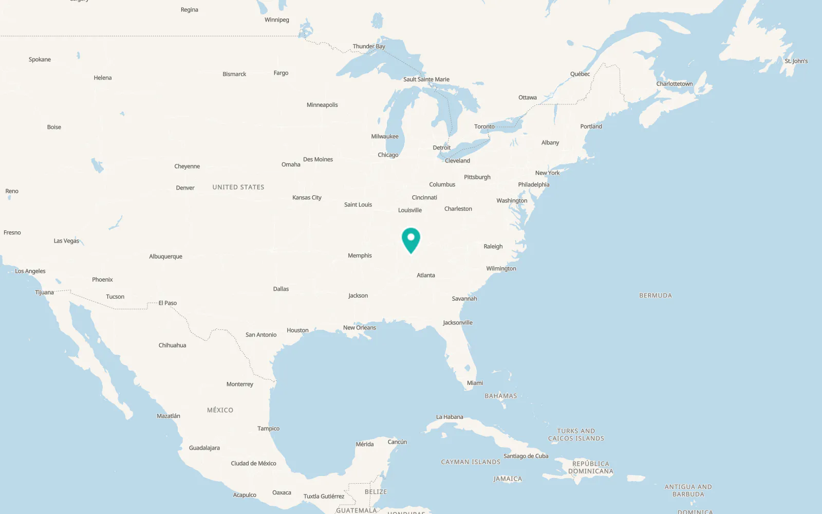 Map of Kimball