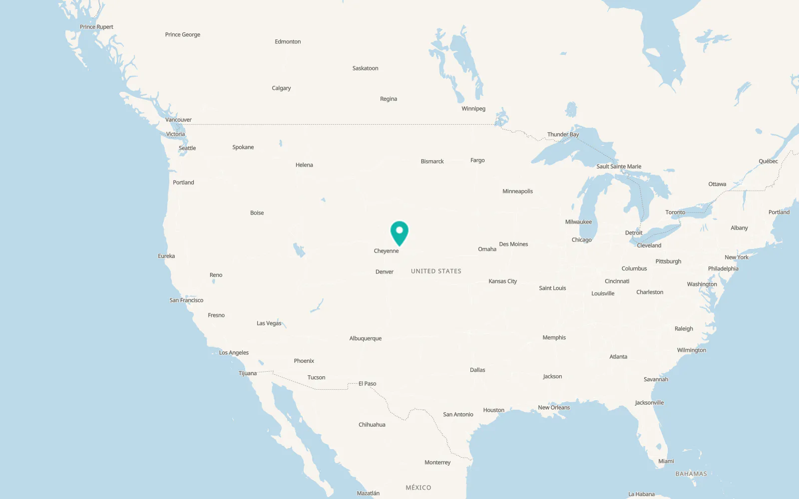 Map of Kimball